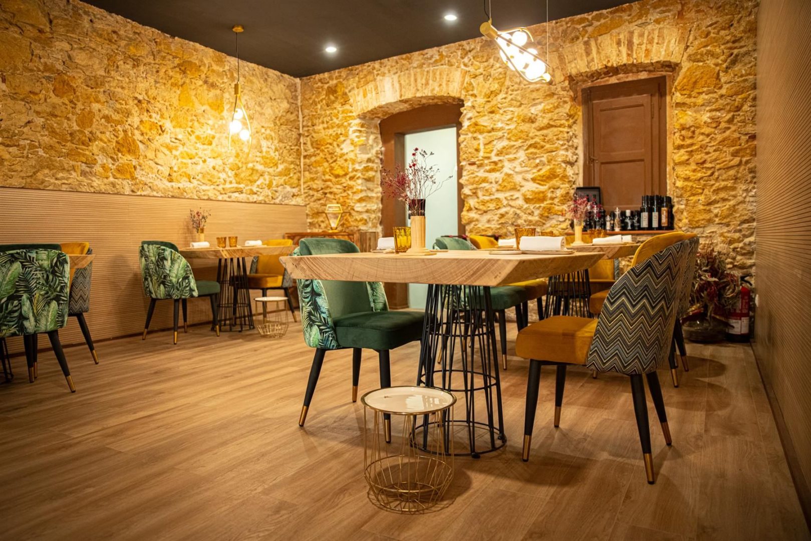 A corner of the dining room at El Terrat